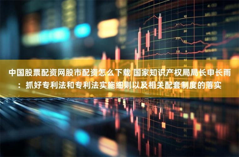 中国股票配资网股市配资怎么下载 国家知识产权局局长申长雨：抓好专利法和专利法实施细则以及相关配套制度的落实