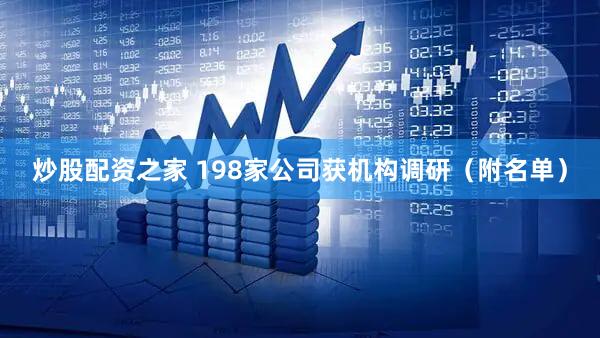 炒股配资之家 198家公司获机构调研（附名单）