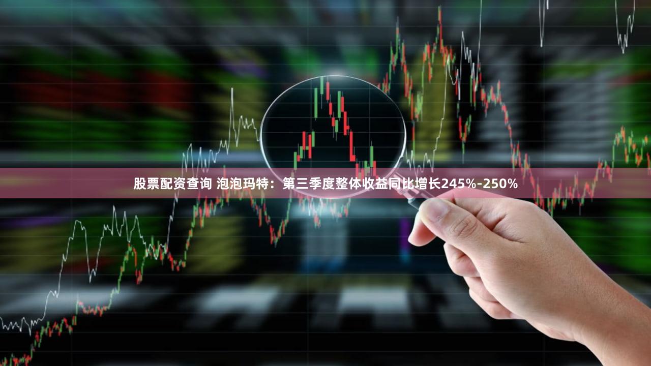 股票配资查询 泡泡玛特：第三季度整体收益同比增长245%-250%