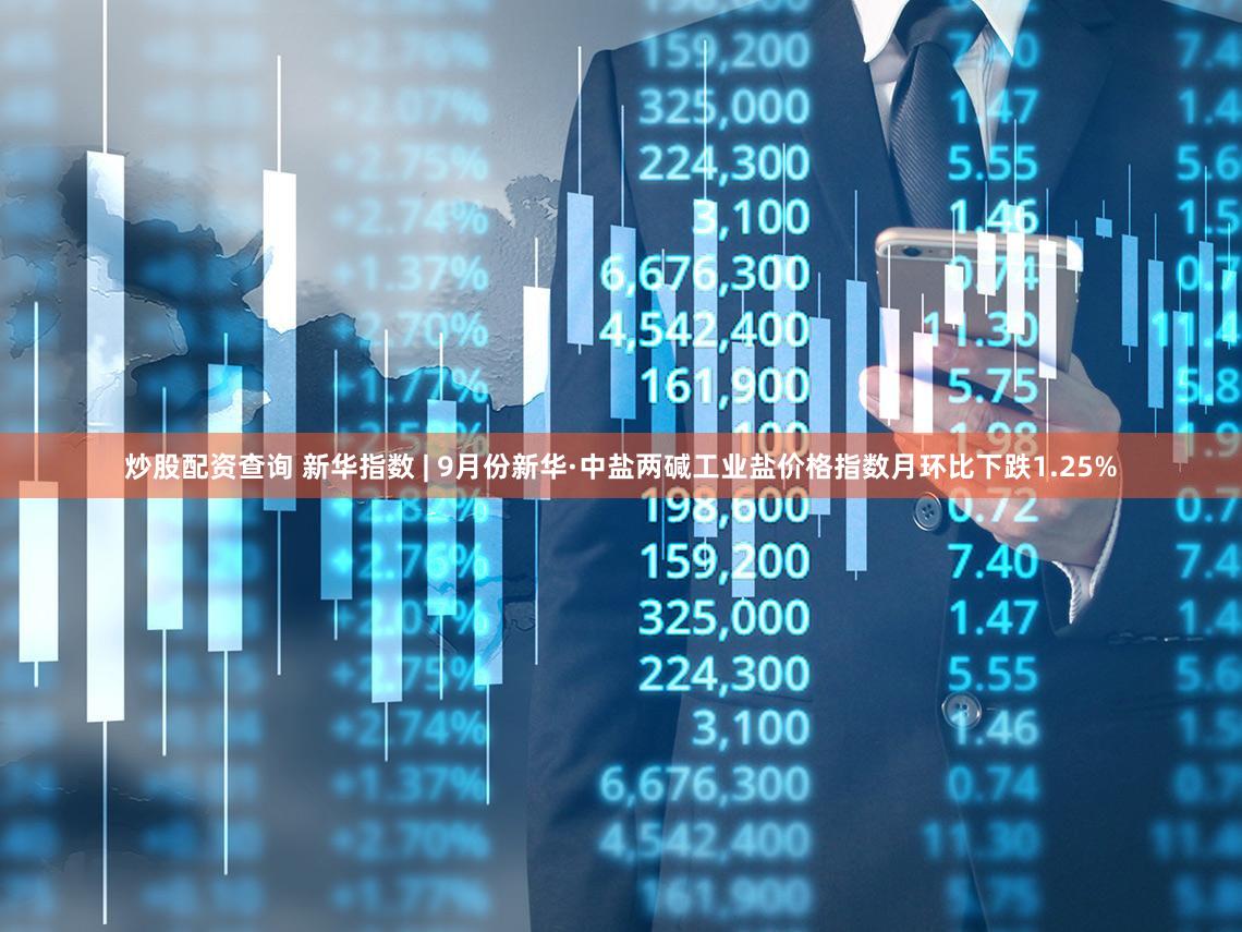 炒股配资查询 新华指数 | 9月份新华·中盐两碱工业盐价格指数月环比下跌1.25%