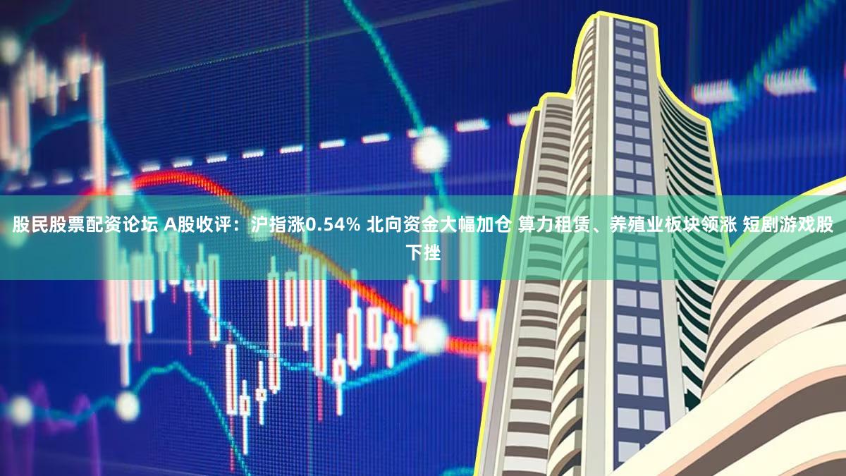 股民股票配资论坛 A股收评：沪指涨0.54% 北向资金大幅加仓 算力租赁、养殖业板块领涨 短剧游戏股下挫