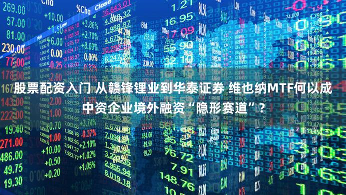 股票配资入门 从赣锋锂业到华泰证券 维也纳MTF何以成中资企业境外融资“隐形赛道”？